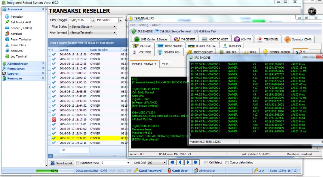 Integrates Reload System alias IRS