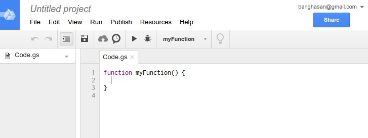 Google Script Editor