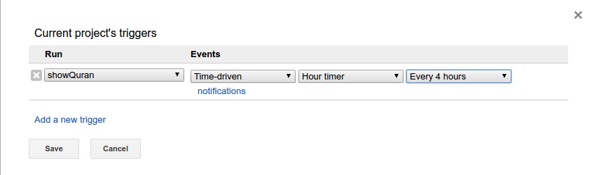 Google Script Telegram Bot Trigger