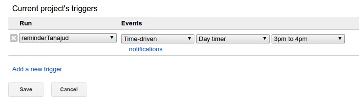 GS Telegram Bot Trigger