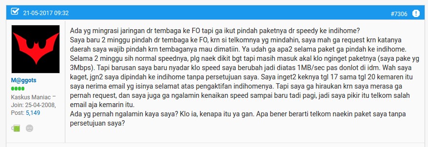 kenaikan jebakan indihome