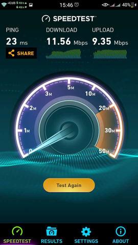 Hasil Speedtest Tri
