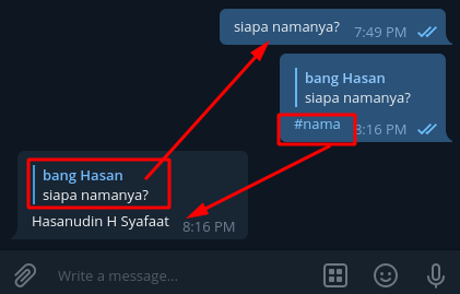 Send Message Reply Chat