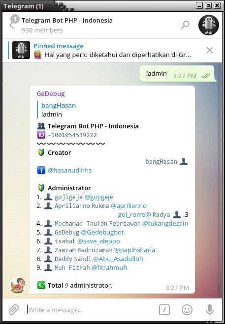 Admin Grup
