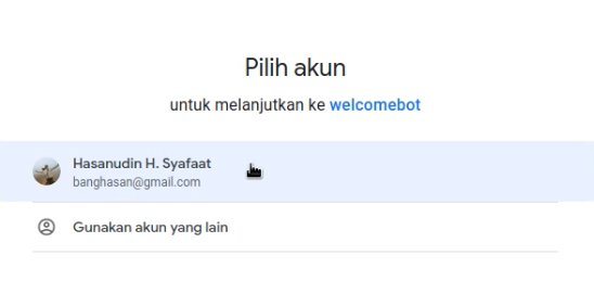 Publikasikan Google Script