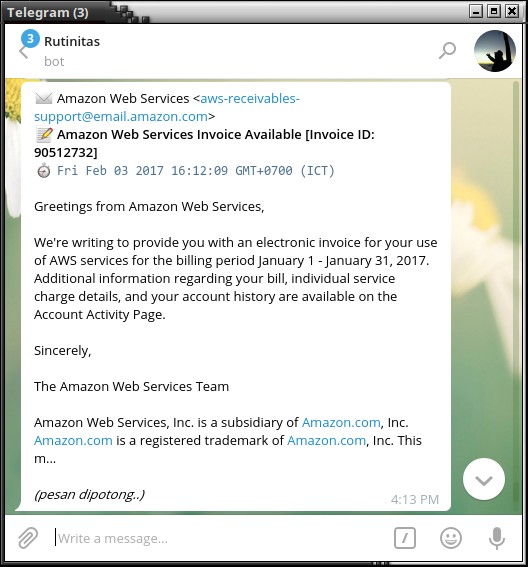 Telegram Bot Notifikasi
