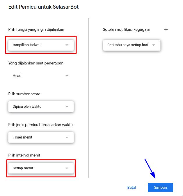 Membuat Pemicu Trigger